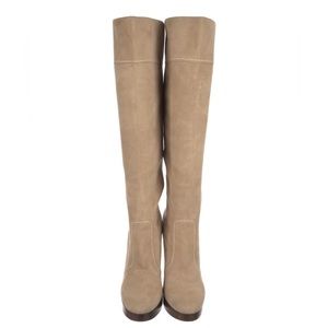 Michael Kors Tan Suede Knee Boots
